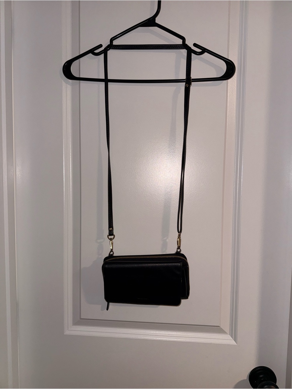 Black Crossbody Wallet Purse - Women